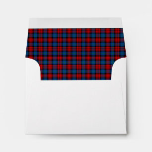 MacLachlan Clan Tartan Red and Royal Blue Plaid Envelopes