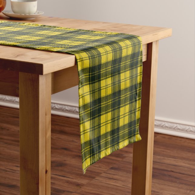 MacLachlan Dress Modern Scottish Tartan Medium Table Runner (In Situ)