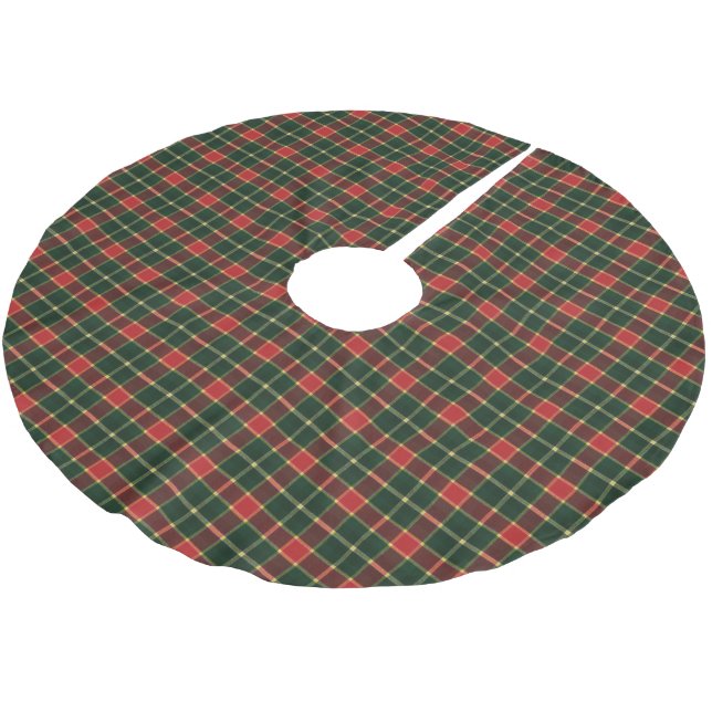 MacLachlan Old Modern Scottish Tartan Brushed Polyester Tree Skirt (Angled)