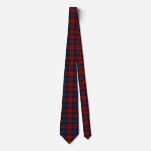 MacLachlan Red and blue Tartan Plaid Tie