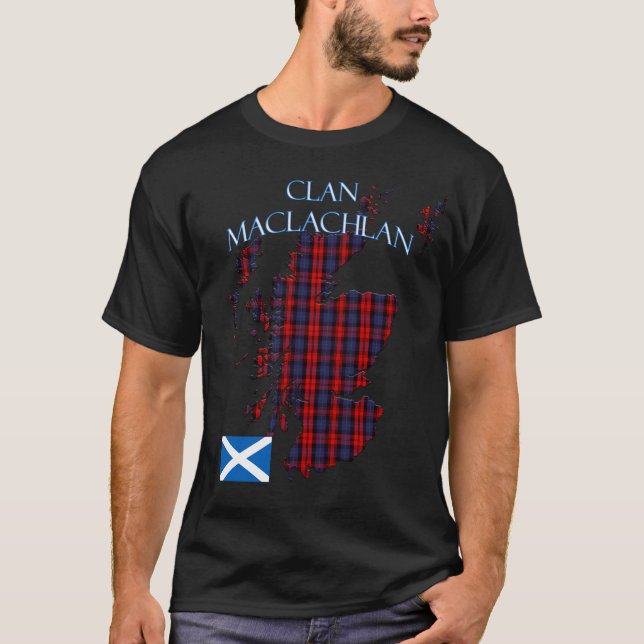 MacLachlan Scottish Clan Tartan Scotland T-Shirt (Front)