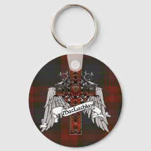MacLachlan Tartan Cross Key Ring