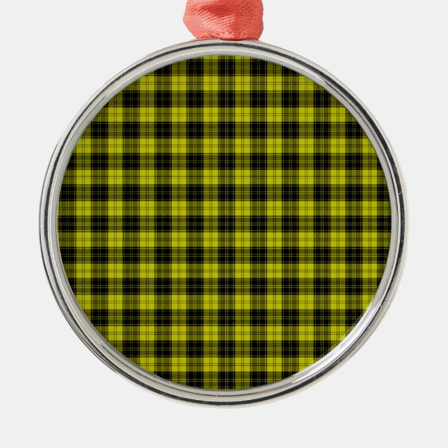 MacLachlan Tartan Metal Tree Decoration (Front)