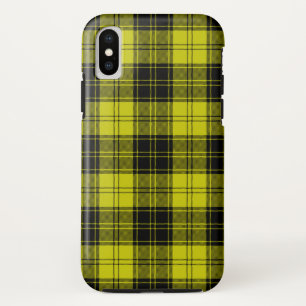 MacLachlan tartan yellow black plaid iPhone X Case