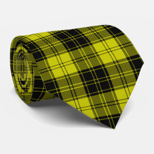 MacLachlan tartan yellow black plaid Tie