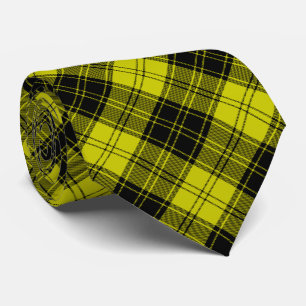 MacLachlan tartan yellow black plaid Tie