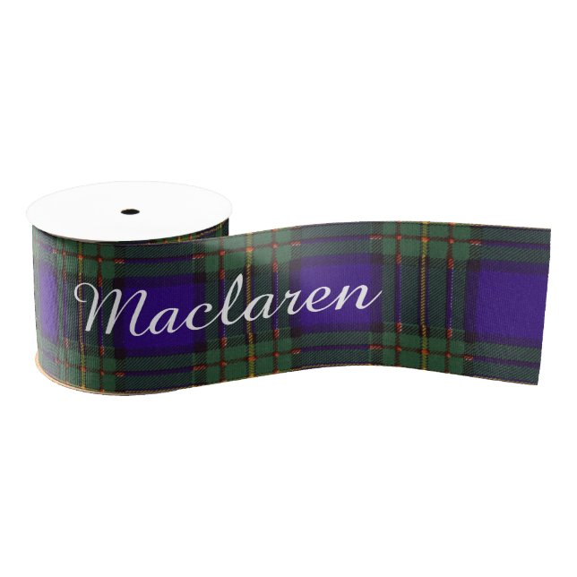 Maclaren clan Plaid Scottish tartan Grosgrain Ribbon (Spool)