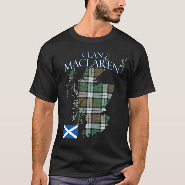 MacLaren Scottish Clan Tartan Scotland T-Shirt (Front)