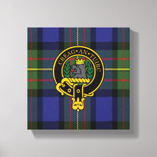 Maclaren Scottish Crest and Tartan Canvas print