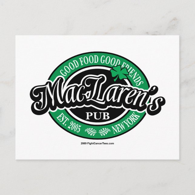MacLaren's Pub Postcard (Front)