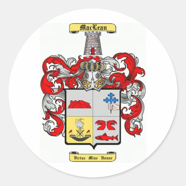 MacLean Classic Round Sticker (Front)