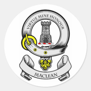 MACLEAN Coat of Arms Classic Round Sticker
