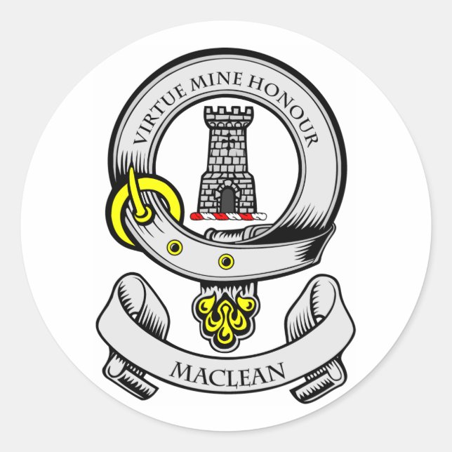 MACLEAN Coat of Arms Classic Round Sticker (Front)
