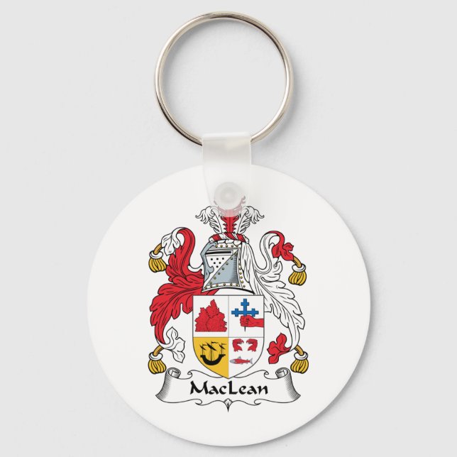 MacLean Family Crest Key Ring (Front)