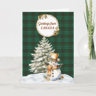 MacLean Hunting Ancient Tartan Christmas  Holiday Card