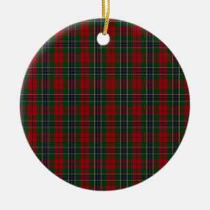 MacLean / McLean Clan Family Tartan Ceramic Tree Decoration
