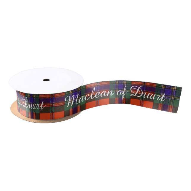 Maclean of Duart Plaid Scottish tartan Satin Ribbon (Spool)