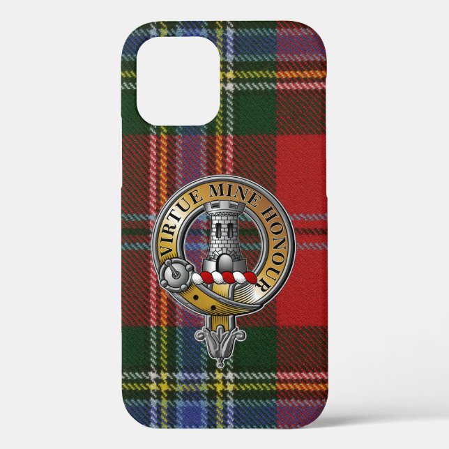 MacLean Tartan & Badge Case-Mate iPhone Case (Back)
