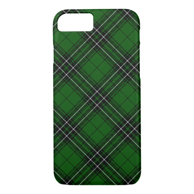 MacLean Tartan Green and Black Plaid Case-Mate iPhone Case (Back)