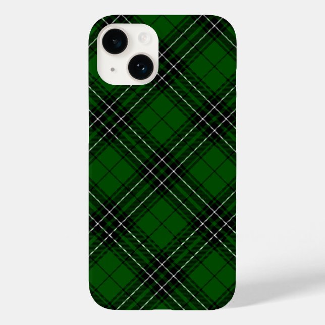MacLean Tartan Green and Black Plaid Case-Mate iPhone Case (Back)
