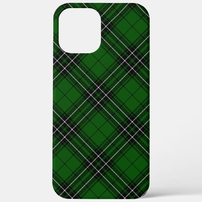 MacLean Tartan Green and Black Plaid Case-Mate iPhone Case (Back)