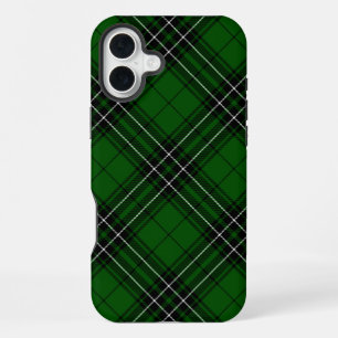 MacLean Tartan Green and Black Plaid iPhone 16 Plus Case