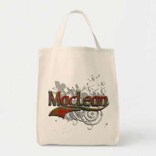 MacLean Tartan Grunge Tote Bag