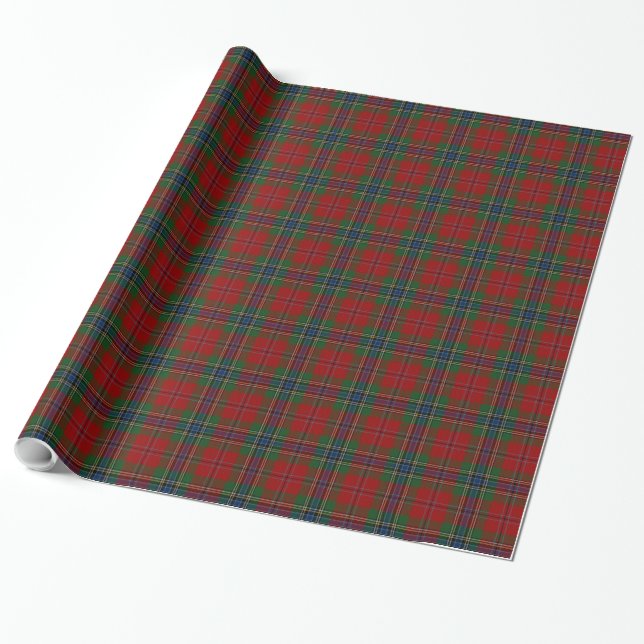 Maclean Tartan Scottish Modern MacLean of Duart Wrapping Paper (Unrolled)