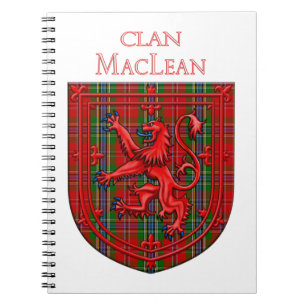 MacLean Tartan Scottish Plaid Lion Rampant Notebook