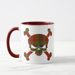 MacLean Tartan Skull No Banner Mug