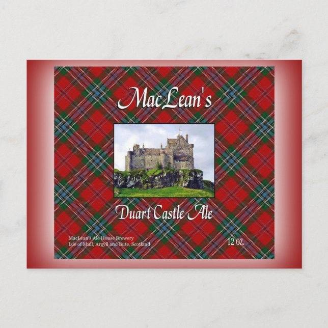 MacLean's Duart Castle Ale Postcard (Front)