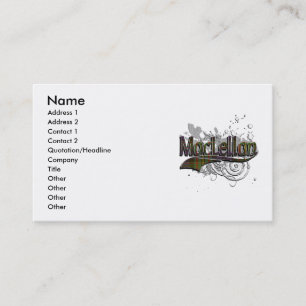 MacLellan Tartan Grunge Business Card