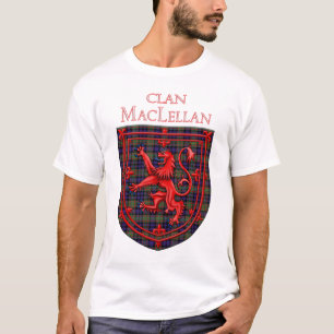 MacLellan Tartan Scottish Plaid Lion Rampant T-Shirt