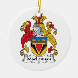 MacLennan Family Crest Ceramic Tree Decoration