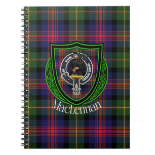 MacLennan Scottish Clan Tartan & Crest Notebook