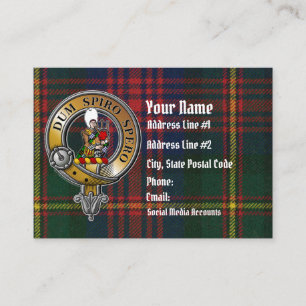 MacLennan Tartan & Badge Business Card