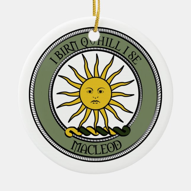 MacLeod/Ancient Ceramic Tree Decoration (Front)