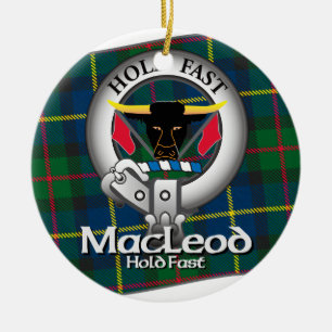 MacLeod Clan Ceramic Tree Decoration