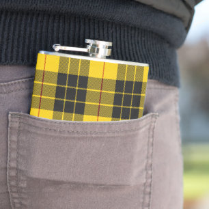MacLeod Clan Tartan Plaid Pattern Hip Flask