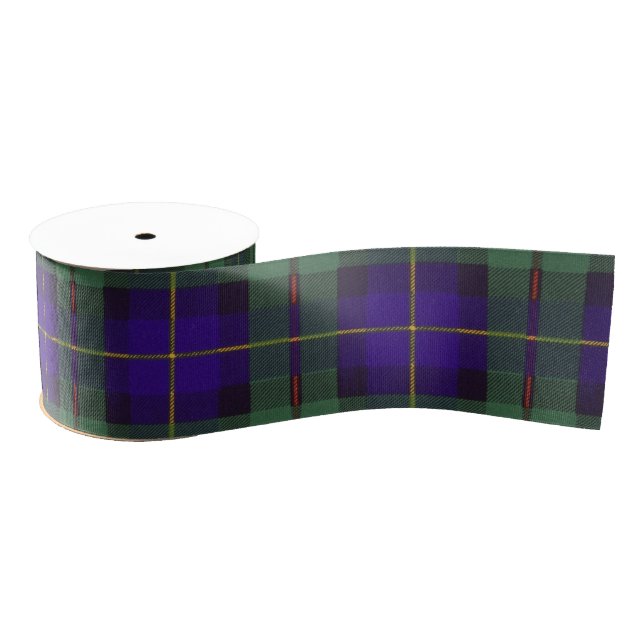 Macleod of Harris clan Plaid Scottish tartan Grosgrain Ribbon (Spool)