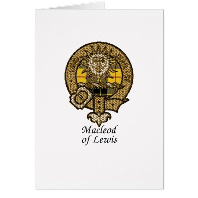 Macleod Of Lewis Clan Crest (Front)