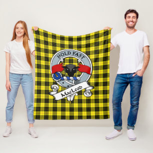 MacLeod of Lewis Modern Clan Badge Tartan Plaid Fleece Blanket