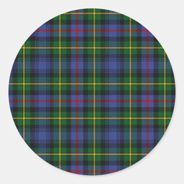 MacLeod of Skye Tartan Classic Round Sticker (Front)