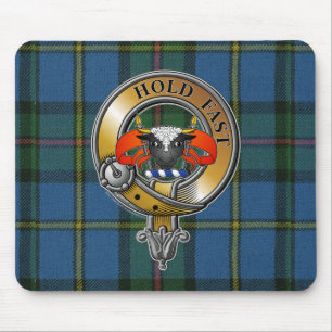 MacLeod Tartan & Badge Mouse Mat