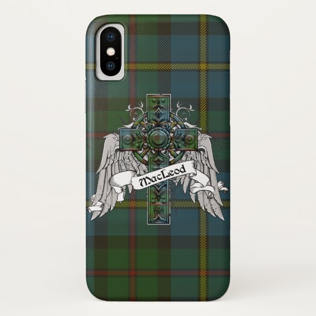 MacLeod Tartan Cross Case-Mate iPhone Case (Back)
