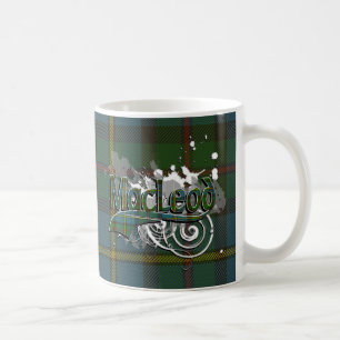 MacLeod Tartan Grunge Coffee Mug