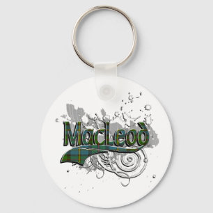 MacLeod Tartan Grunge Key Ring