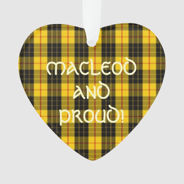 MacLeod Tartan Lewis Ornament (Front)