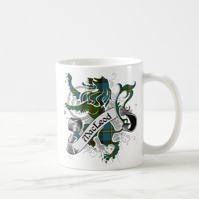 MacLeod Tartan Lion Coffee Mug (Right)