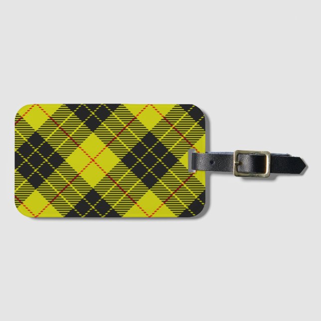 MacLeod tartan pattern Luggage Tag (Front Horizontal)